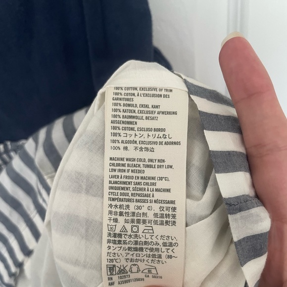 Y2K Hollister Co. Blue Mixed Media Mini Dress - Picture 5 of 7